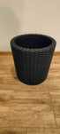 Donica Keter cylinder planter S szara/ antracyt