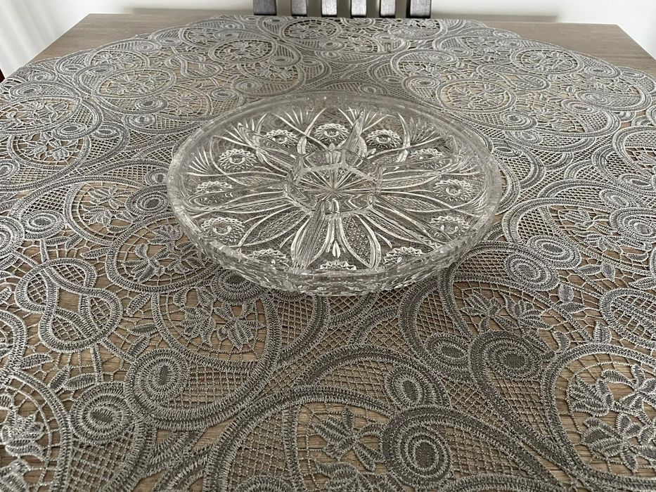 Zestaw i patera Kryształ z PRL'u -cena  Patery