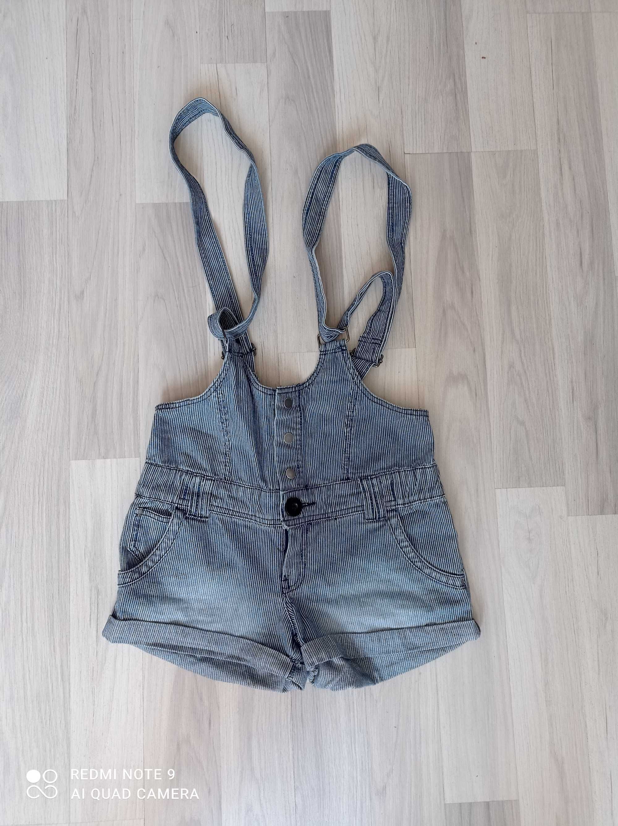 Ogrodniczki jeans  H&M wzrost 152/158