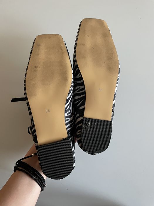 балетки мері джейн mary jane з ремінцями зебра