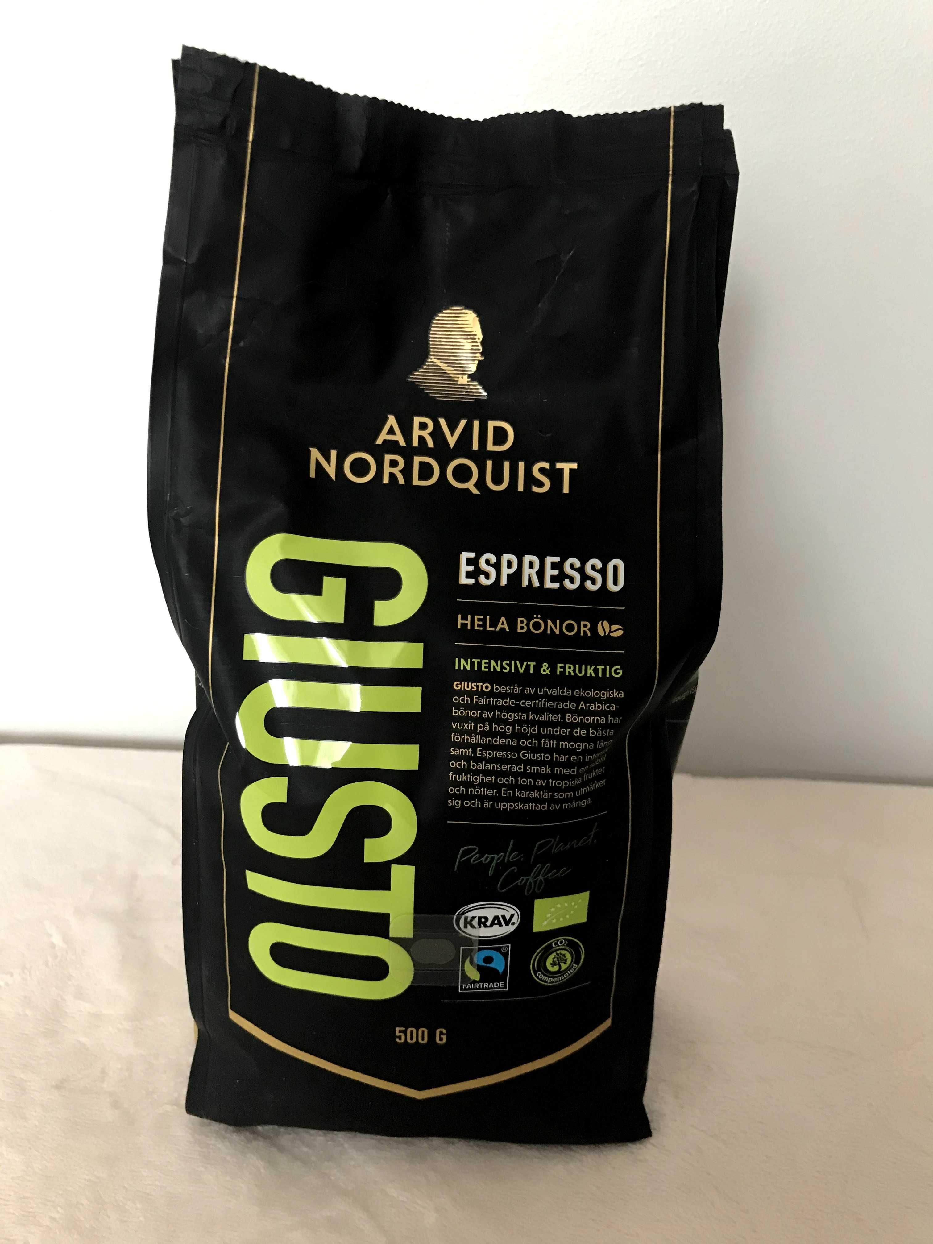 Кава в зернах Arvid Nordquist 500г Швеція. 100% арабіка.