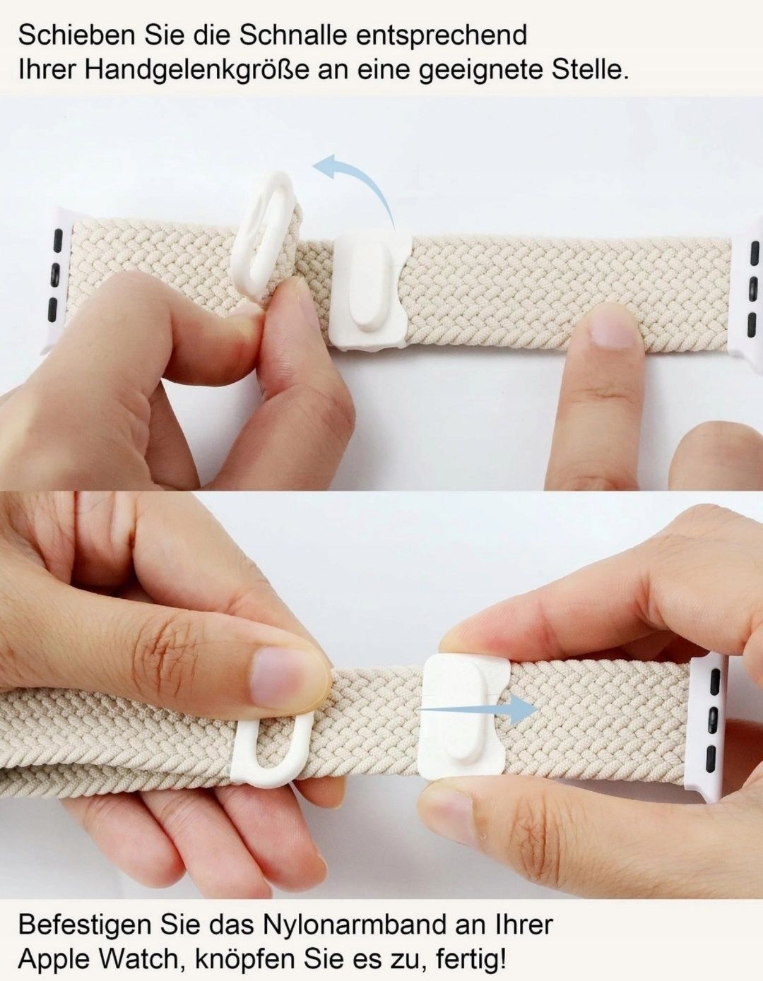 Pasek Opaską Pleciona do Apple Watch 10,9,8,7,6,5 SE 42/44/45/49mm