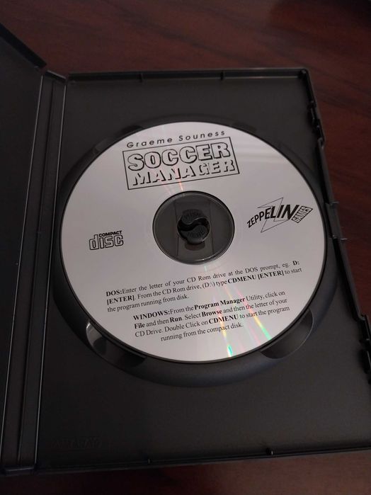 CD jogo Soccer Manager, videogame, computador