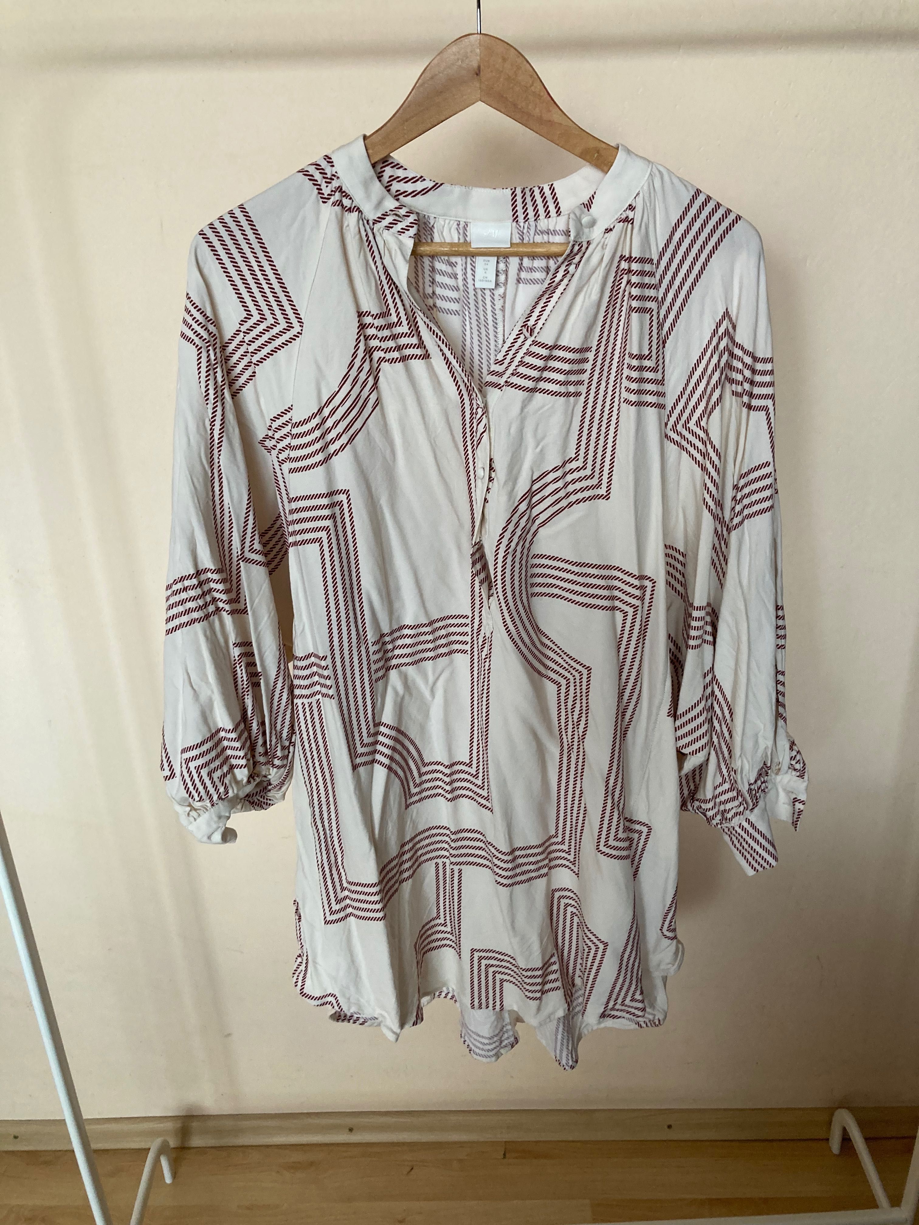 Sukienka z geometrycznym wzorem H&M roz. XS