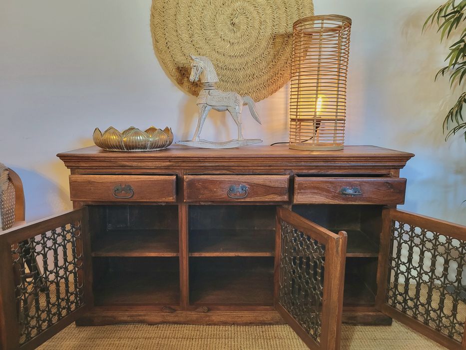 aparador, consola, armario, movel tv, indiano, oriental, rustico