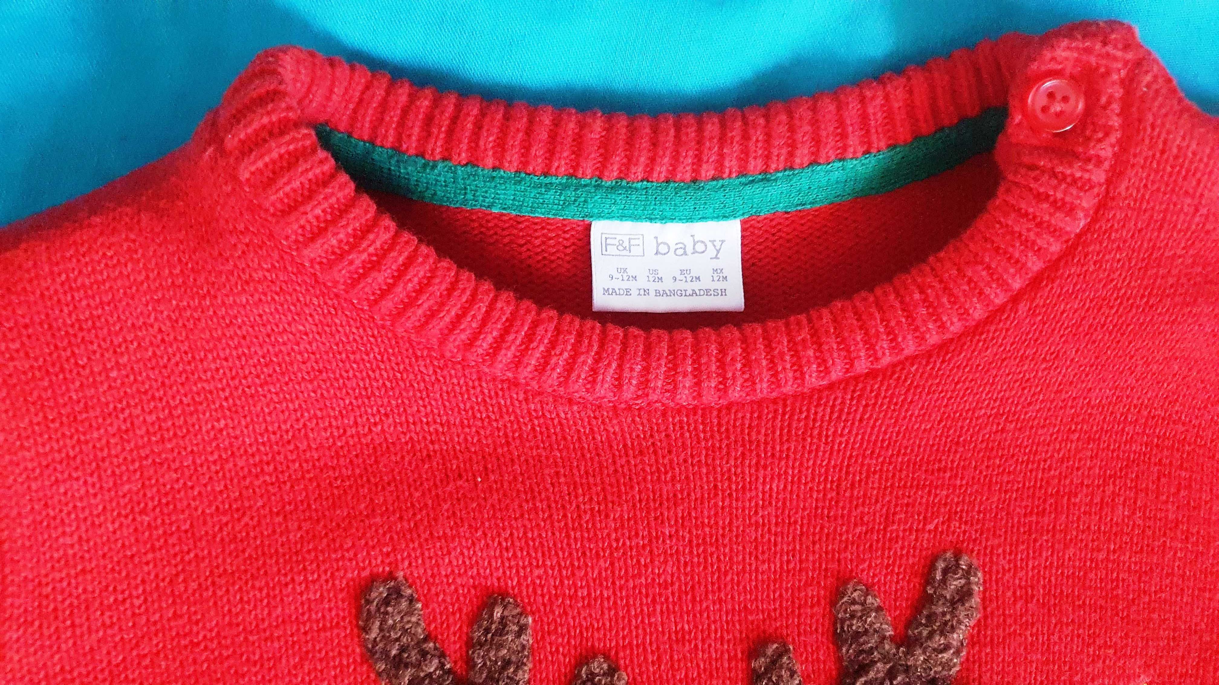 Новогодний свитер с оленем и кофта с узорами (фотосессия)