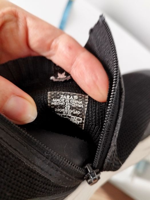 Botki 29 Zara dla dziewczynki, jesień, czarne