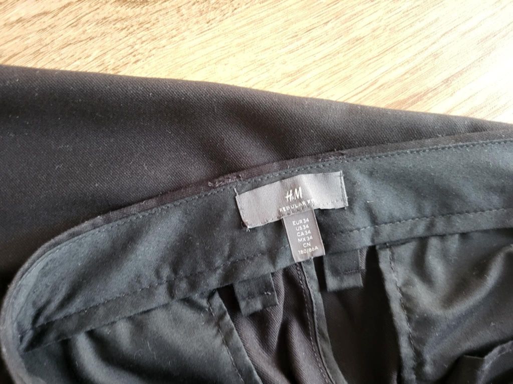 Spodnie garniturowe h&m regular fit EUR 34