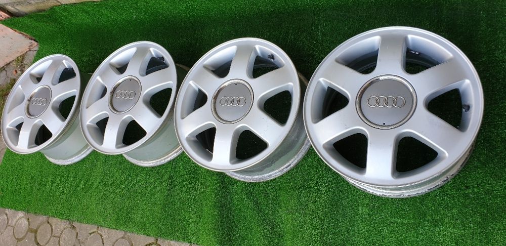 Диски, Титани AUDI R16 5x100 ЕТ38, Оригинальні , ITALY, 8L0 601 025 F