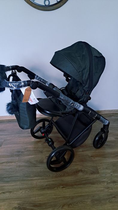 Wózek 2w1 Adamex Quantum Lux TK 105, butelkowa zielen