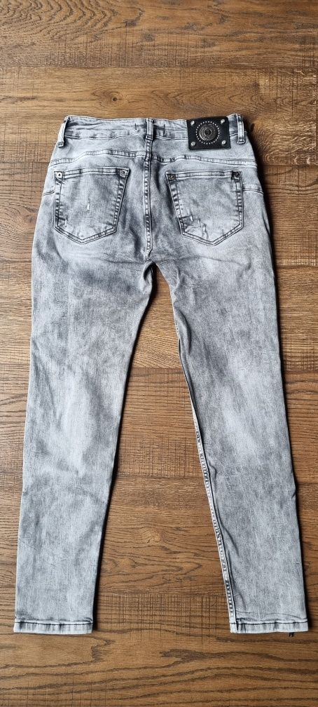 Spodnie damskie jeans slim fit, skinny, RSRVD, zestaw 5 par, rozm 38