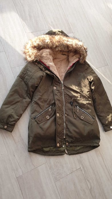 Kurtka jesienno - zimowa, parka - TRZYCZĘŚCIOWA NOWA!
