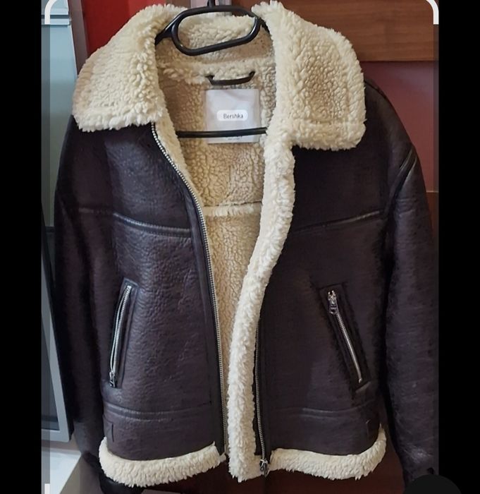 Kurtka aviator brązowa