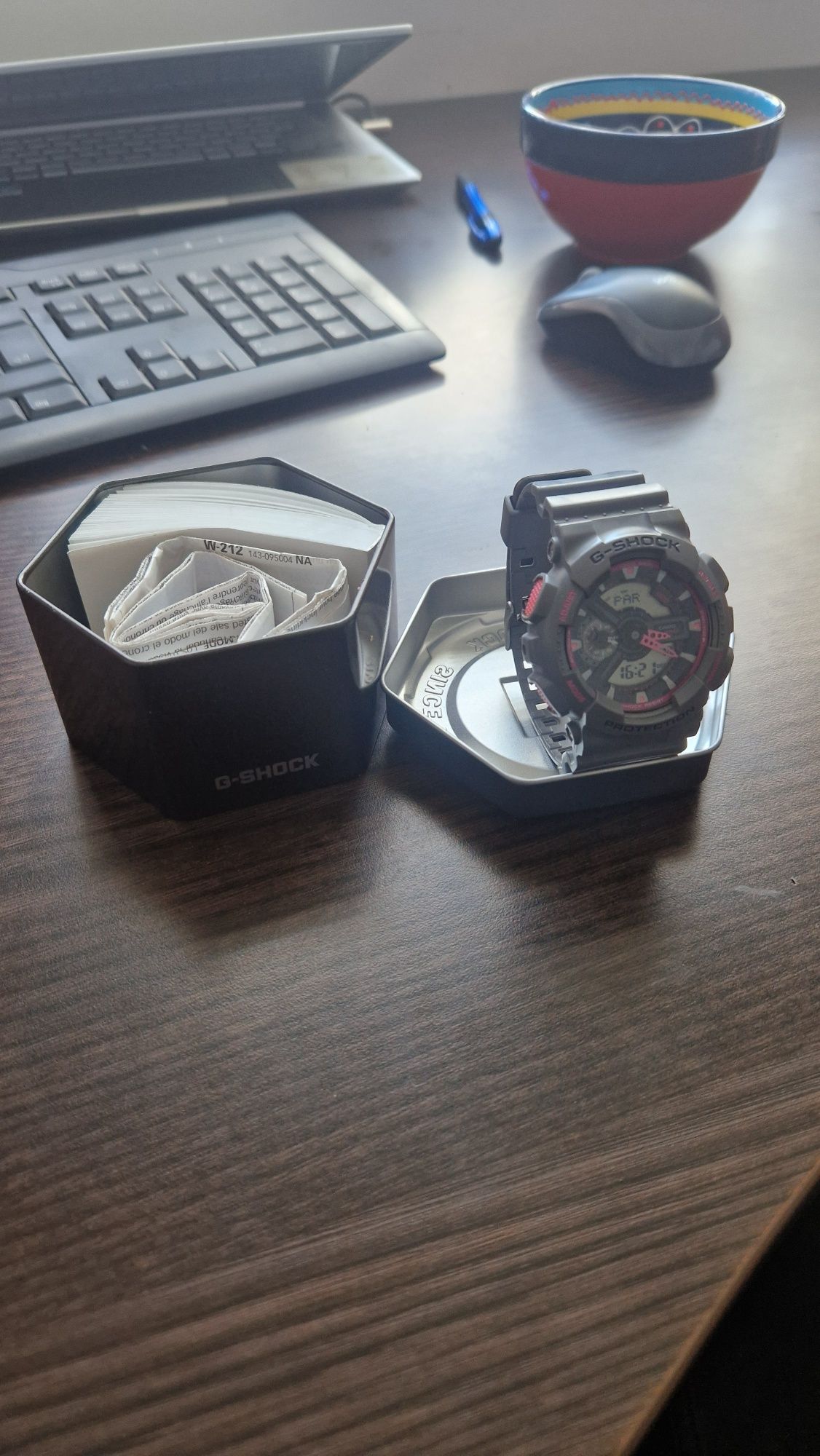 Casio G-Shock Matte Finish Analog Digital Display Watch, GA110TS