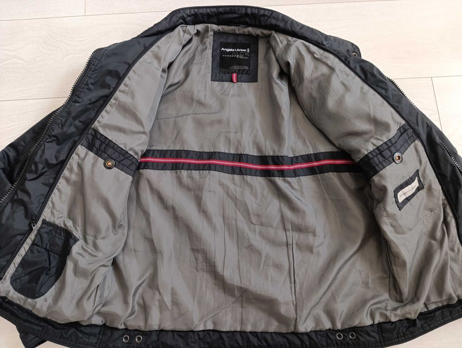 Czarna męska kurtka L pikowana