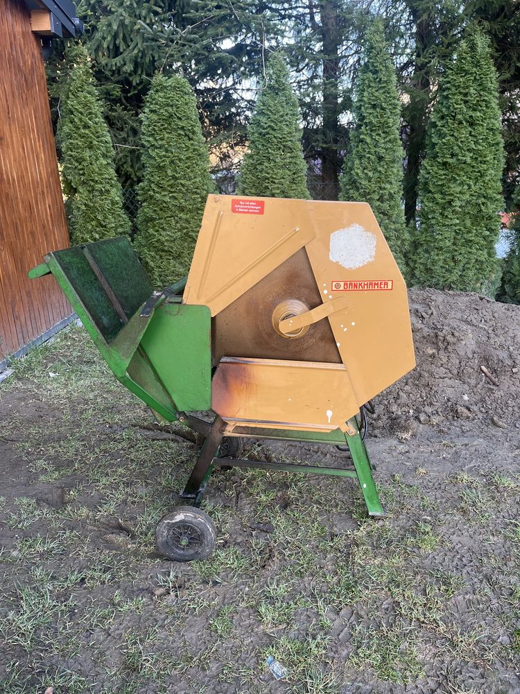 Piła 4 kw wahadłowa krajzega cyrkularka  do drzewa buk opał