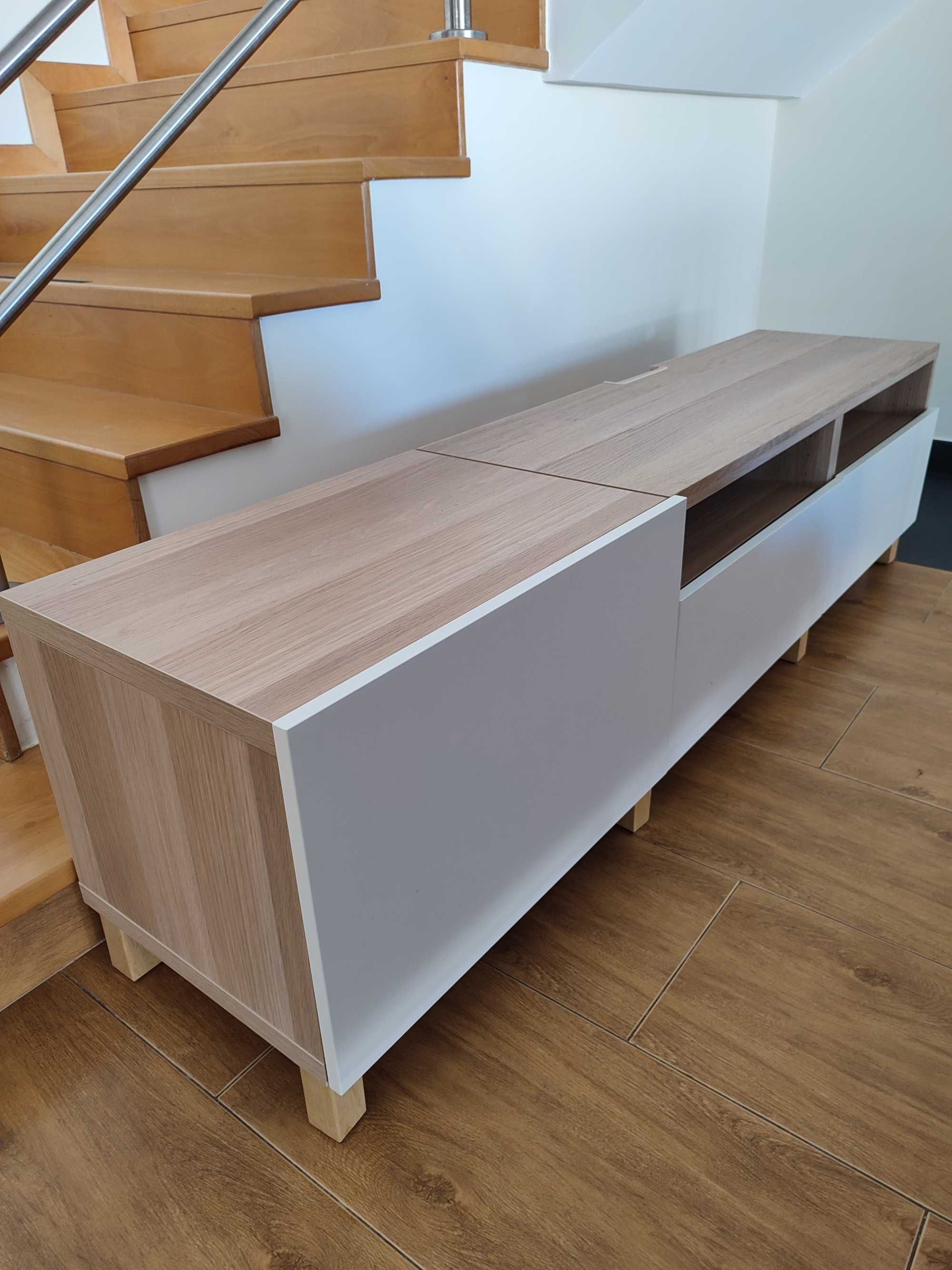 Móvel TV IKEA BESTÅ 3 secções com gavetas - Bom estado