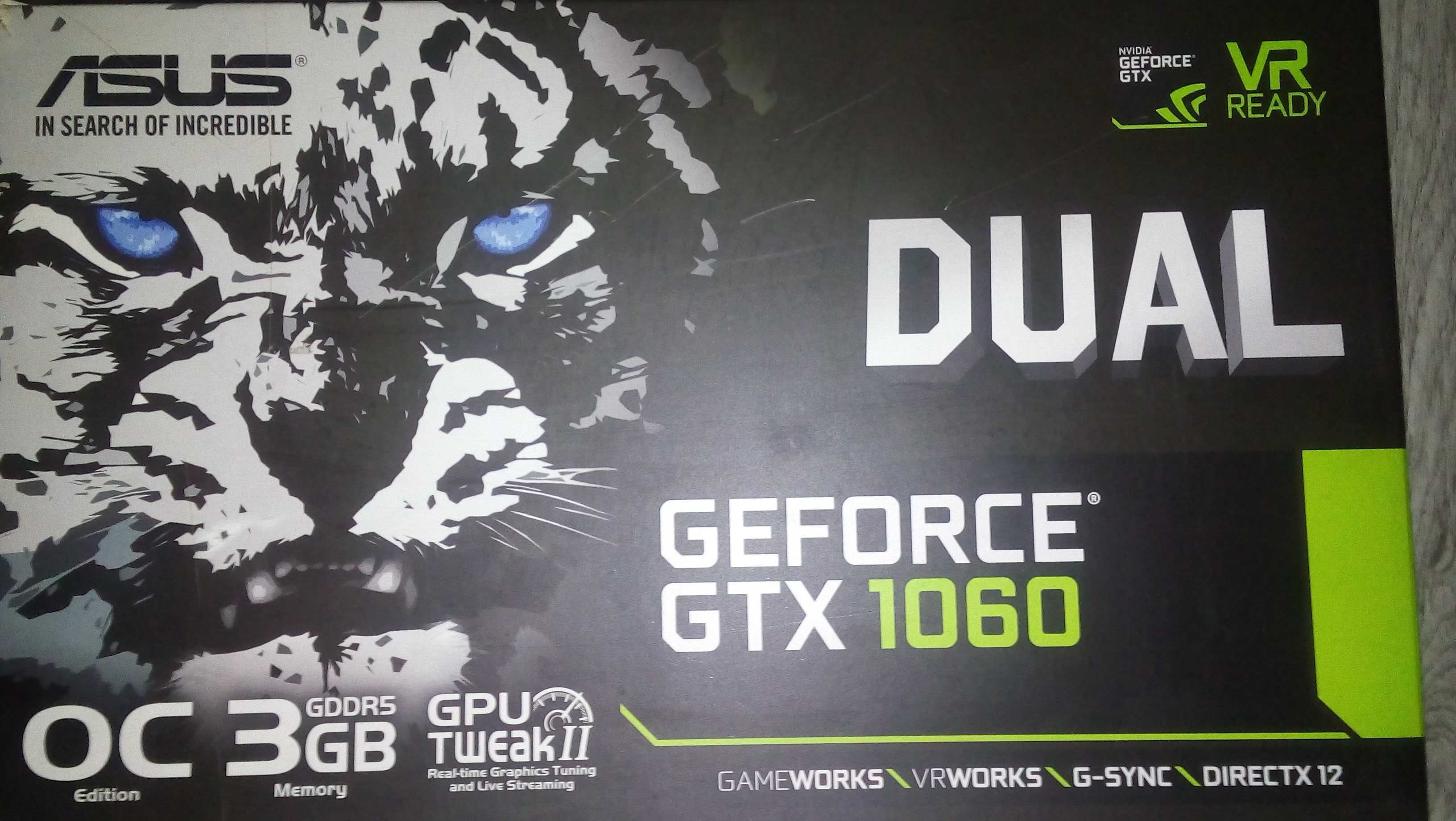 Видеокарта Asus GeForce GTX 1060 Dual (КОРОБКА)