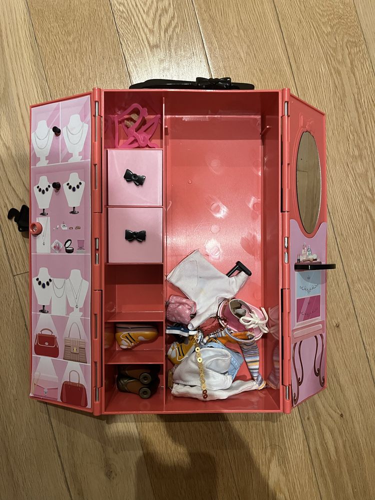 Mala de mão para roupas barbie