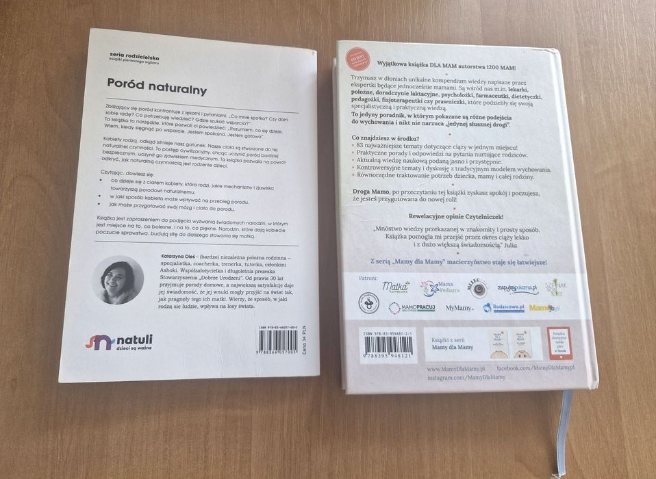 3 ks Rodzić można łatwiej Mamy dla mamy ciąża Poród naturalny natuli