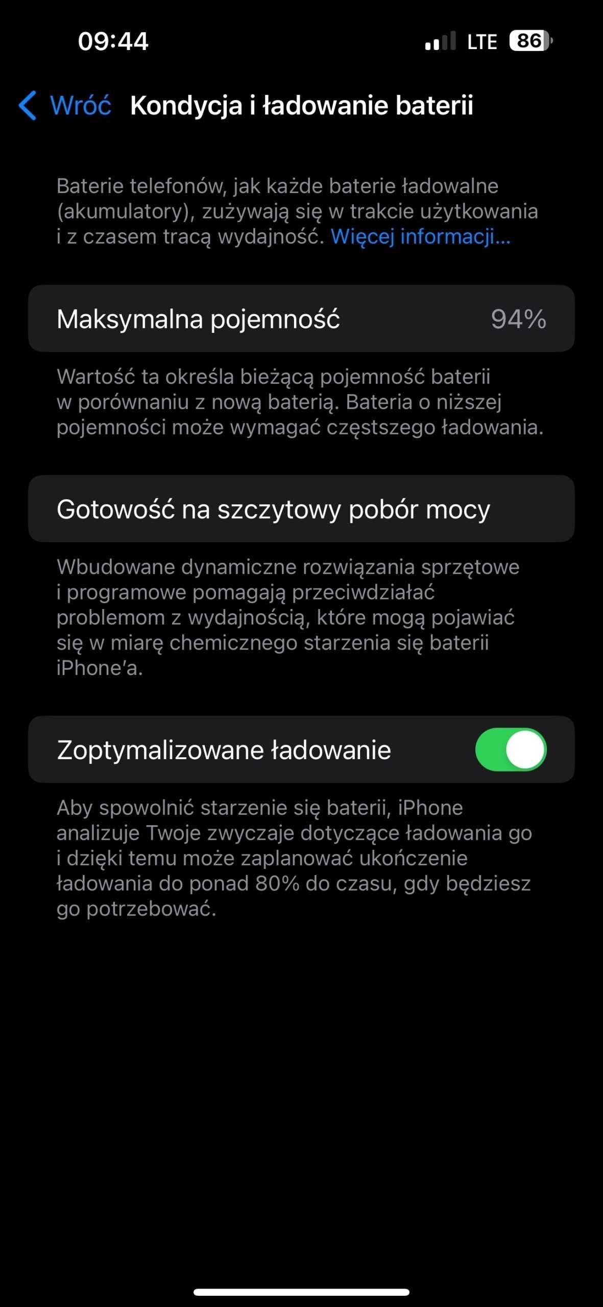 iPhone 14 Pro Max 128 Bateria 94 %