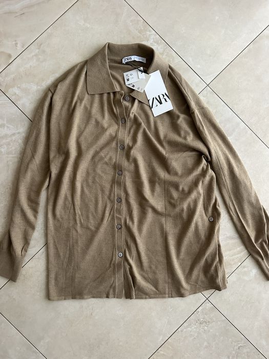 Zara светр кардиган поло вовна S розмір