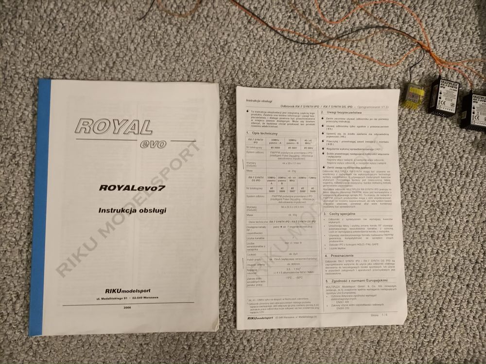 Nadajnik MULTIPLEX Royal evo 9 35 MHz + odbiorniki