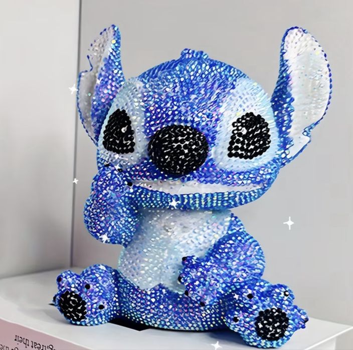 Знижка!Копілка Стіч дитяча алмазна мозаїка