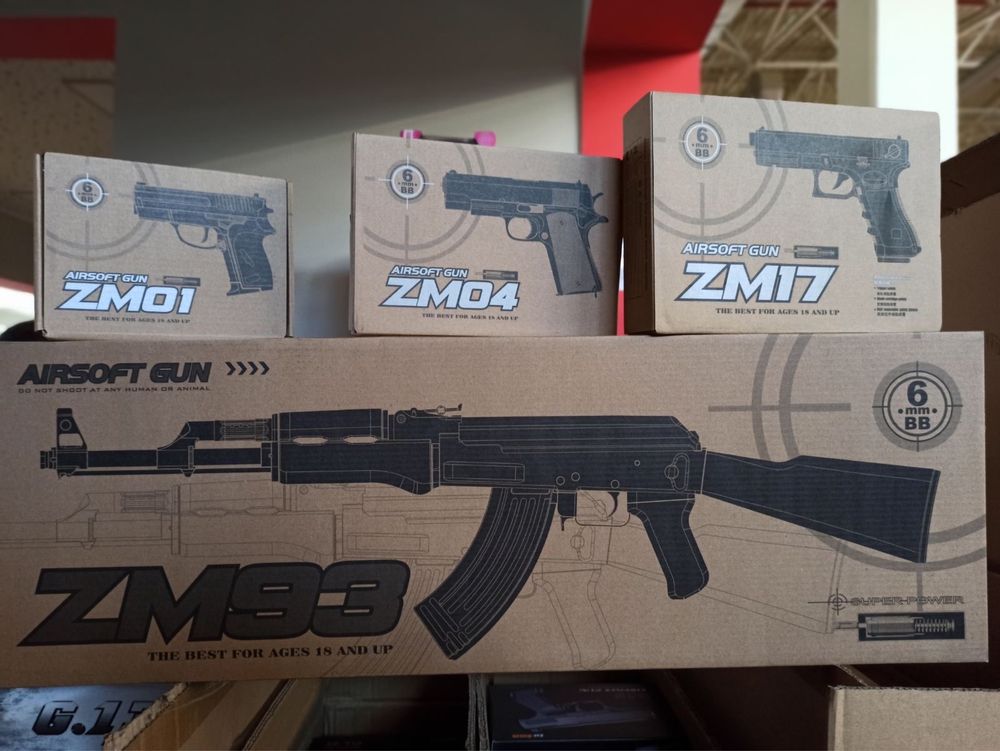 Детские пистолеты металические ZM