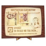 Ramka na 40 50 Urodziny 60 70 Retro Banknoty PRL