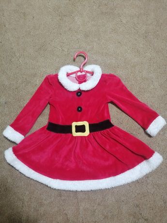 Платье Санта Клаус детское 18-24 месяца 92см
