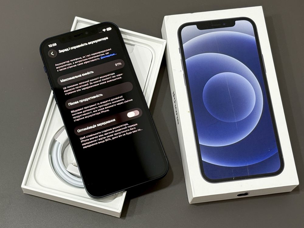iPhone 12 Black Neverlock (АКБ 91%)