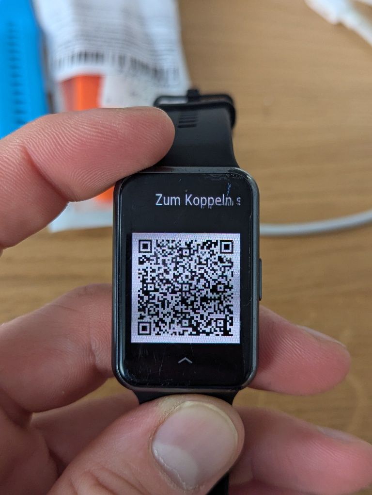 Huawei watach fit czarny zniszczony smartwatch zegarek + opaski