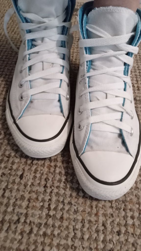 Białe Conversy za kostkę Chuck Taylor 36,5/37