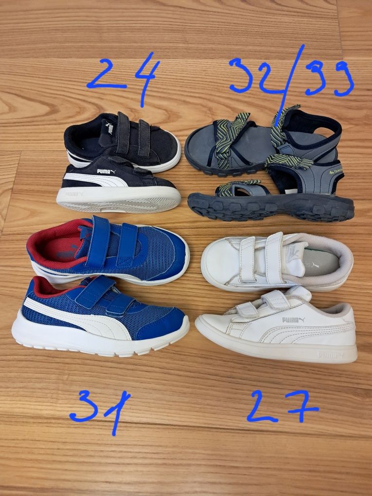 Кроссовки Puma 27, 24, 31, 32. Мальчик. Недорого