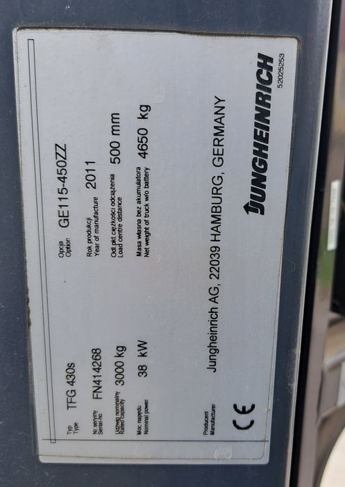 Wózek widłowy jungheinrich