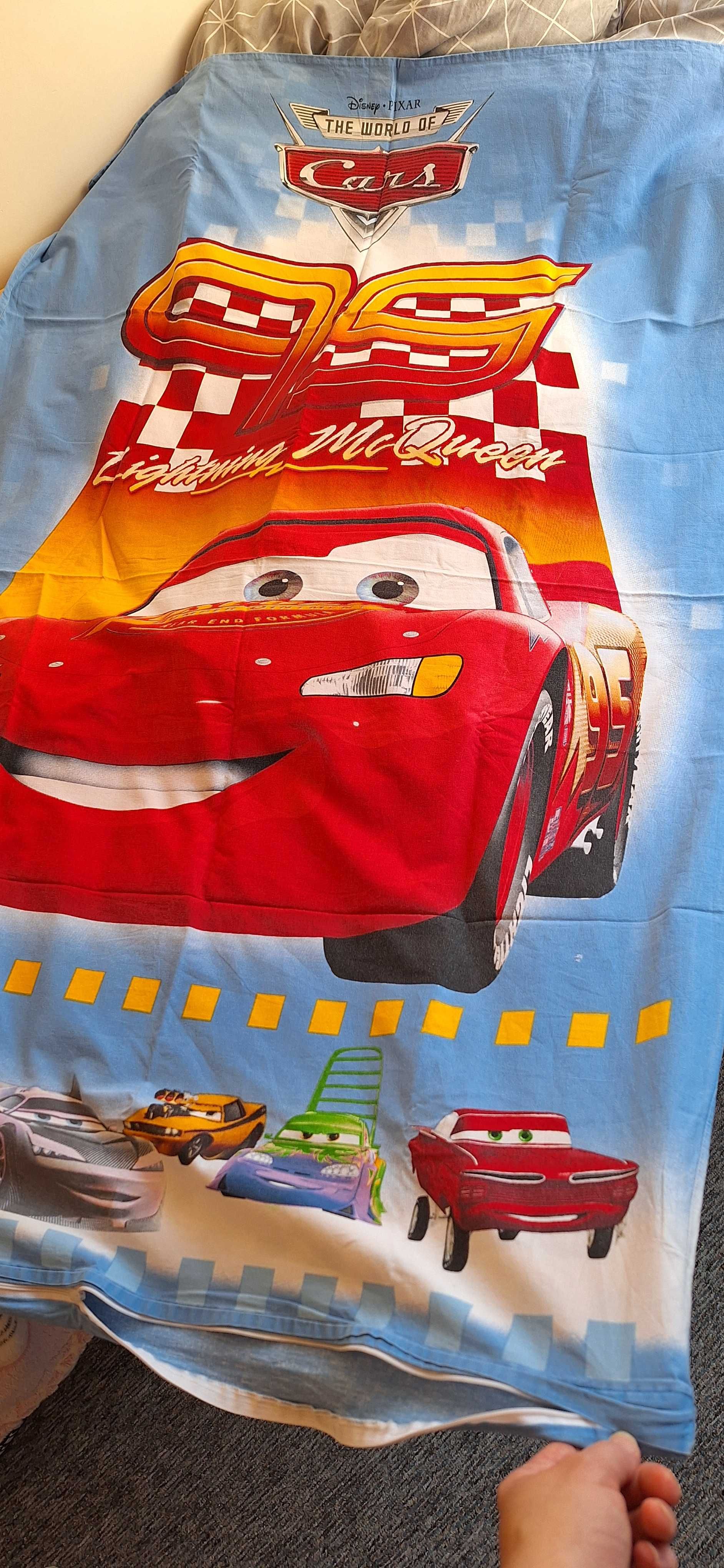 Pościel - Poszewka 90x140cm na kołdrę ZYGZAK McQueen z bajki AUTA Cars