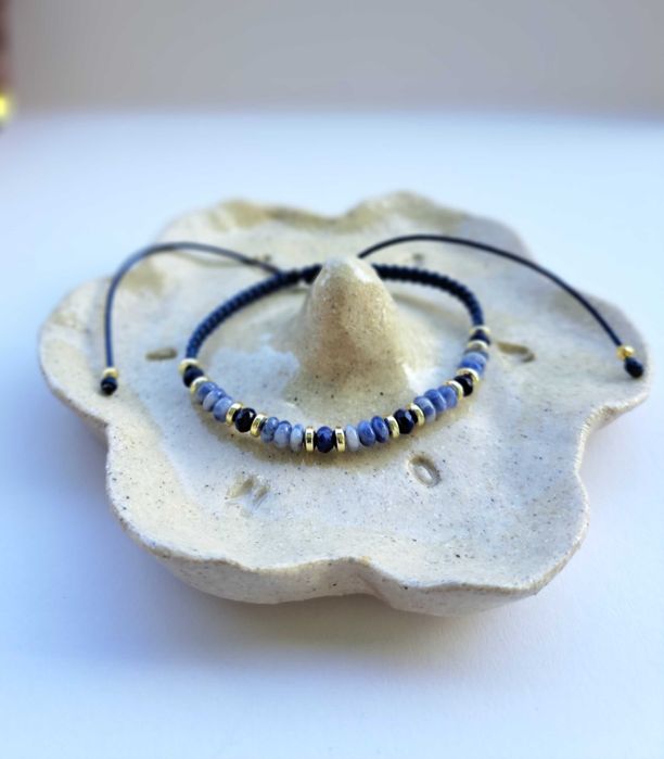 Bransoletka szczęścia jaspis i hematyt