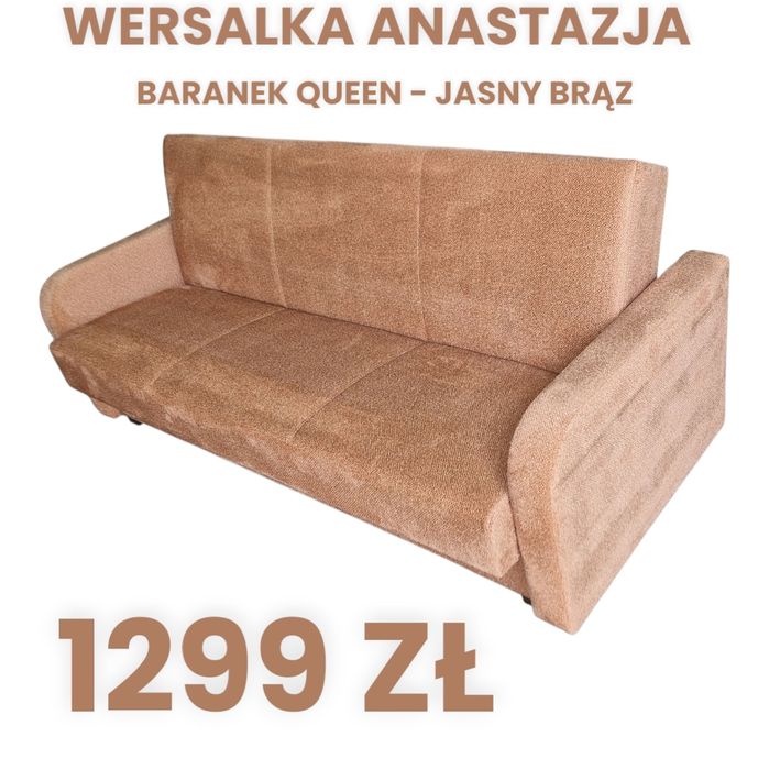 Wersalka z bokami ANASTAZJA, różne kolory, POLSKI PRODUCENT