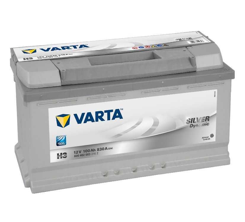 Akumulator Varta Silver H3 12V 100Ah 830A Gdańsk Morena