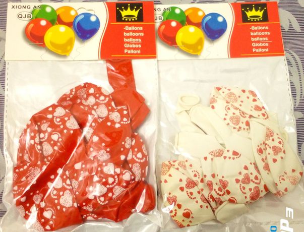 20 надувних кульок з сердечками