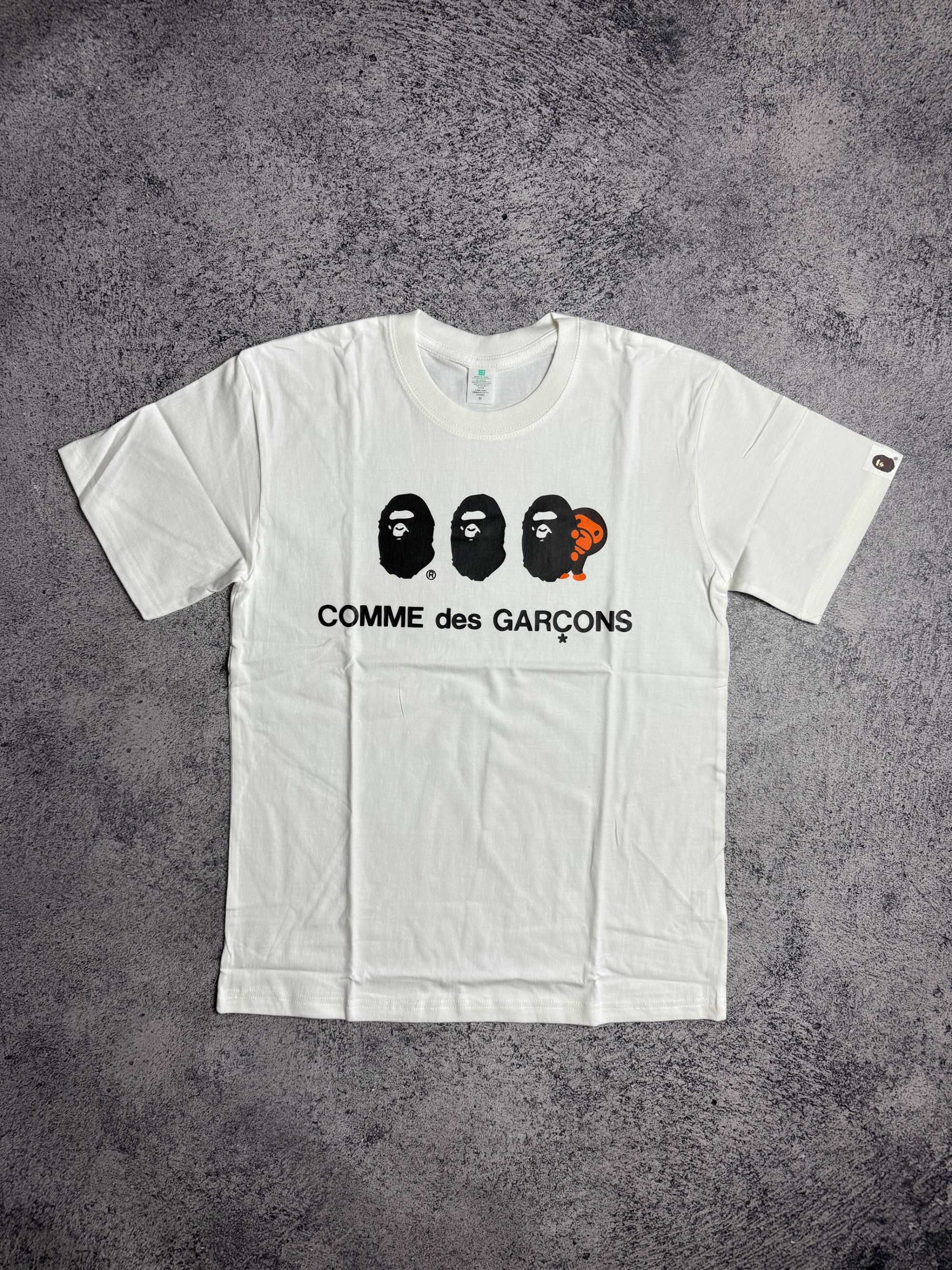 БЕЗ ПЕРЕДОПЛАТ! Футболка Bape X Comme des garcons CDG