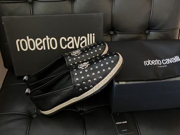 Roberto Cavalli luksusowe męskie Espadryle mokasyny Nowe 43