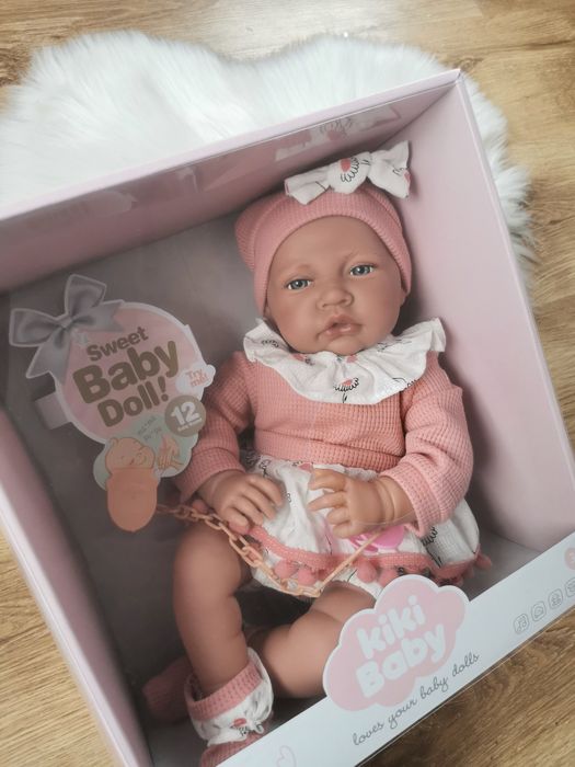 Realistyczna lalka interaktywna bobas reborn miękka gumowa płaczę mówi