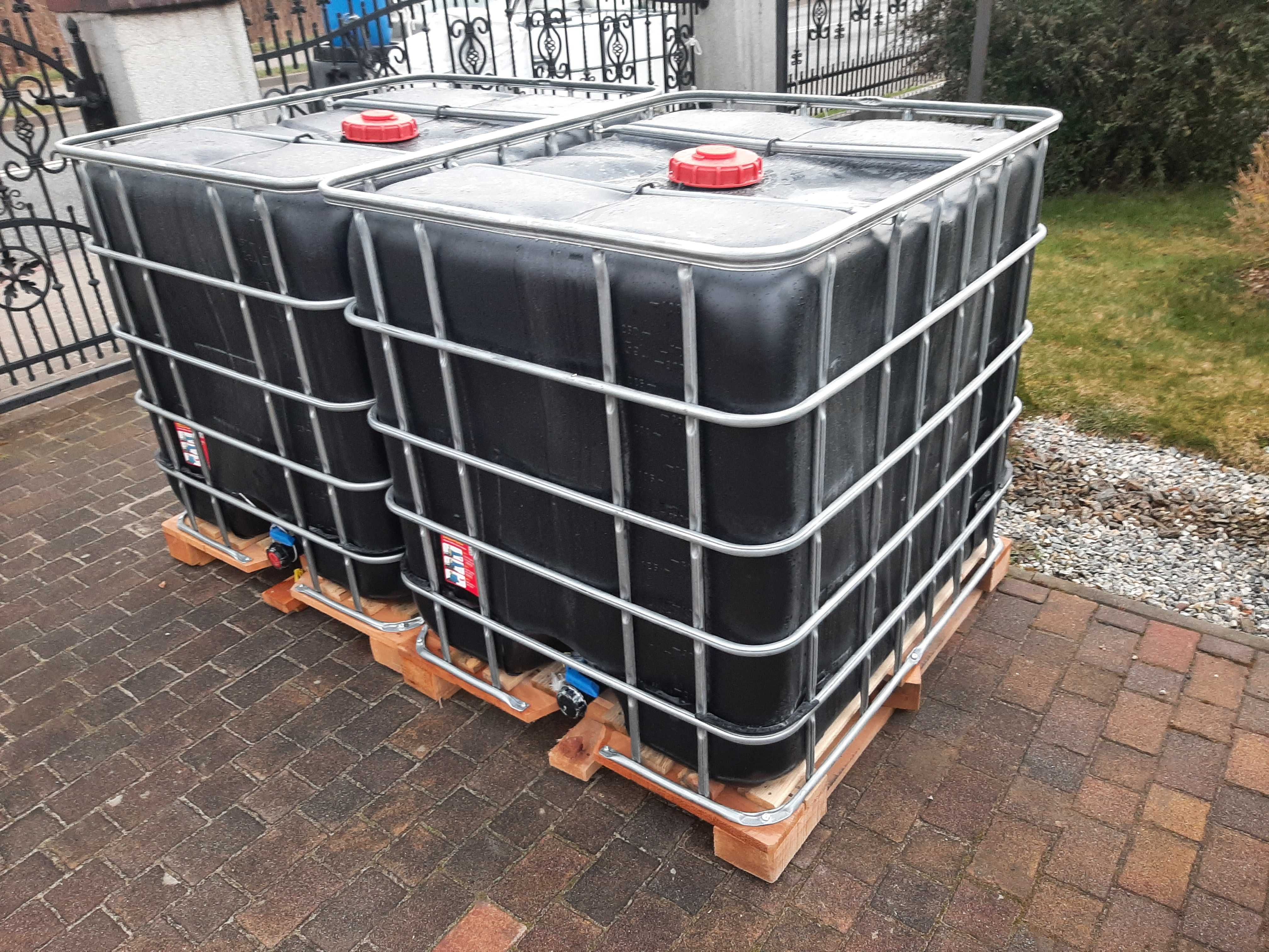 Mauzer 1000l Czarny Paletopojemnik Zbiornik na wode Okazja