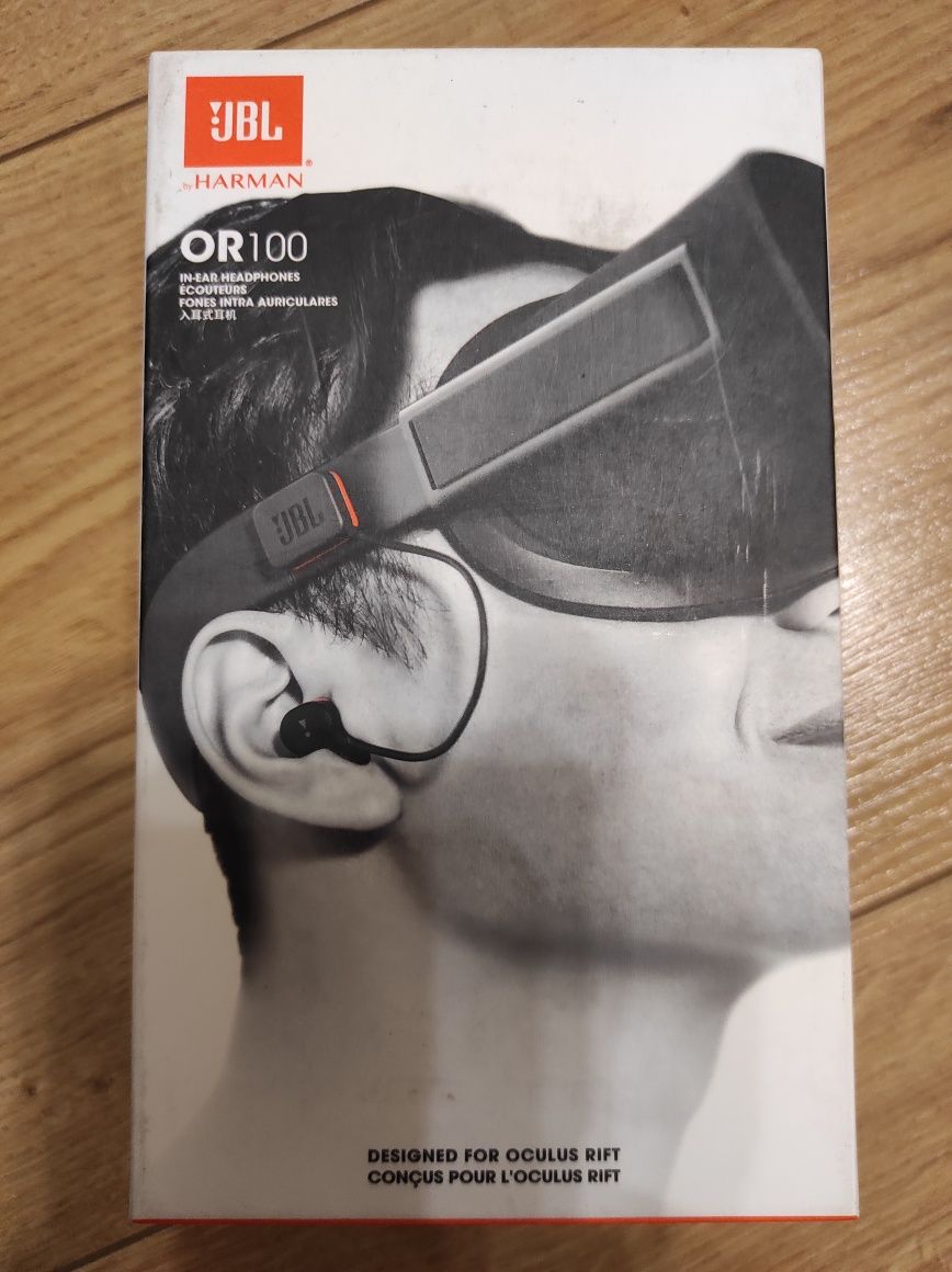 Słuchawki dokanałowe nowe jbl or100 do gogli oculus rift