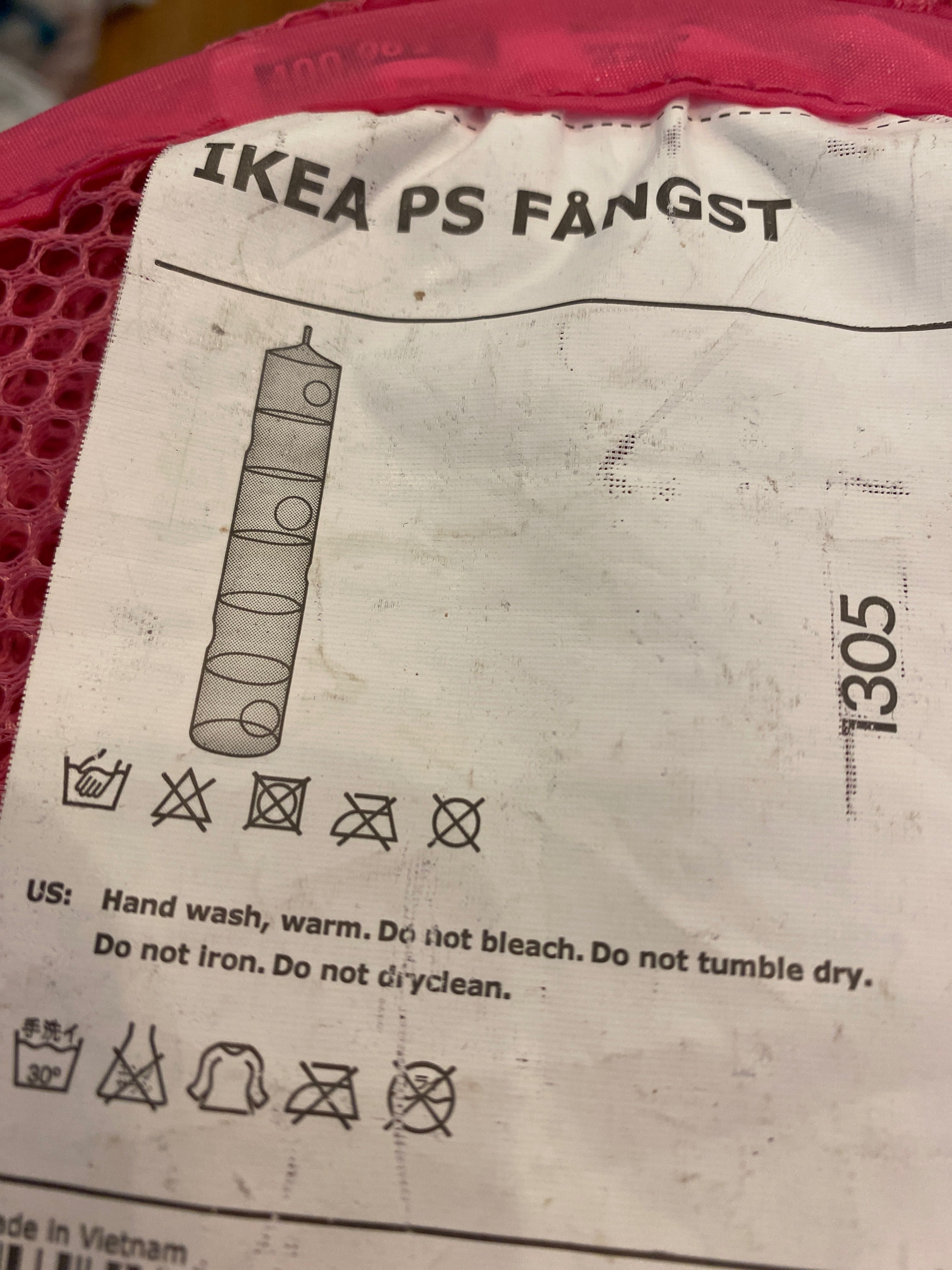 Zawieszana półka ikea do dziecięcego pokoju siateczkowa
