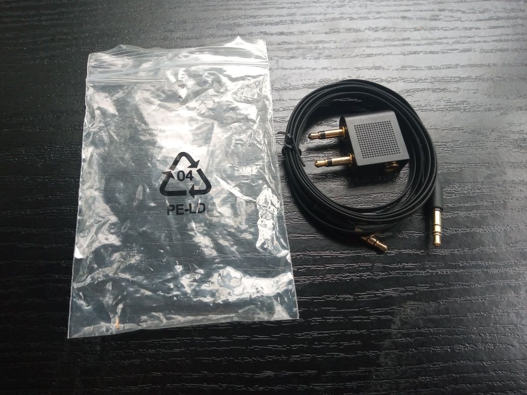 Przejściówka Do Samolotu 2x Jack 3.5mm Mono Stereo Adapter