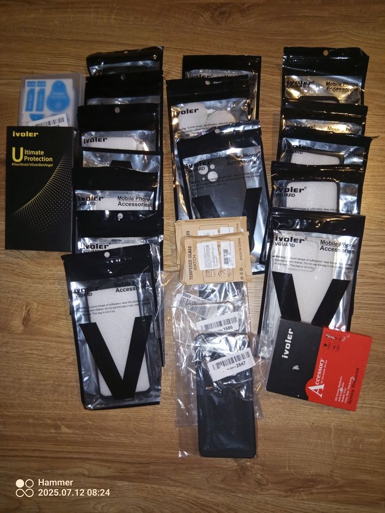 Box mix Plecki pokrowce obudowy szkiełka smartwatch telefony