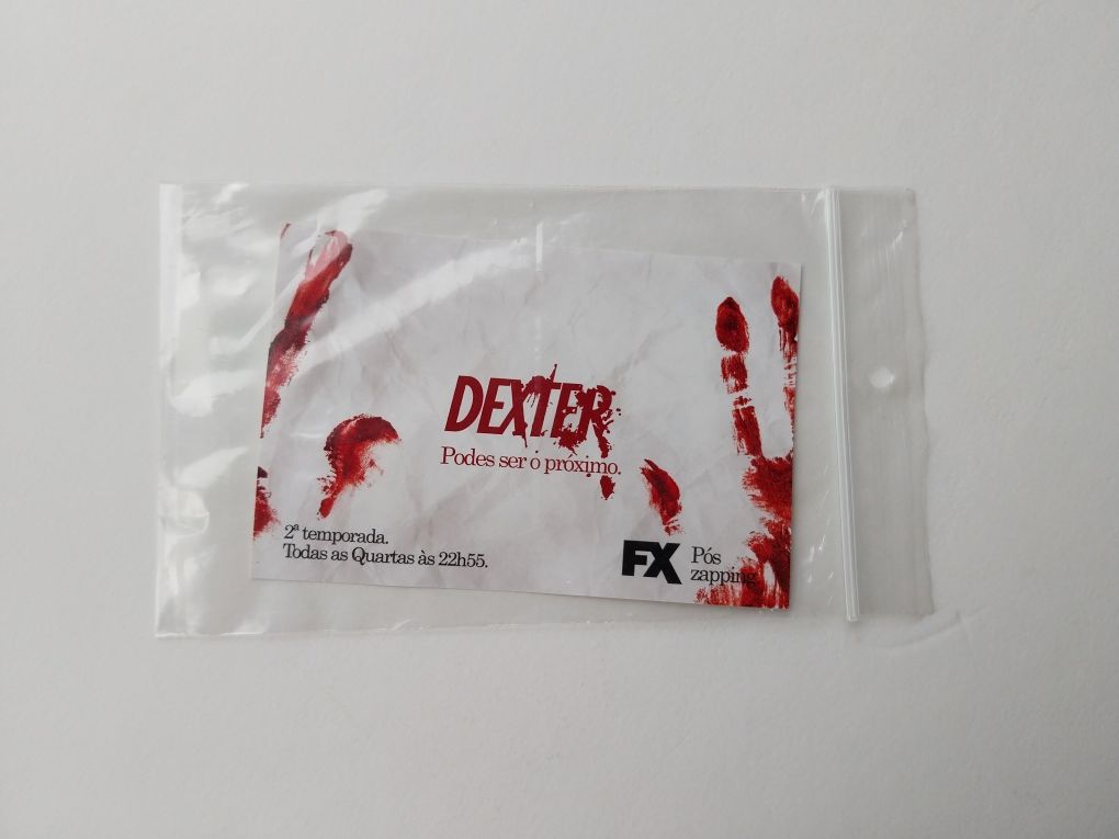 Dexter  artigo promocional 2.ª temporada série TV original merchandise
